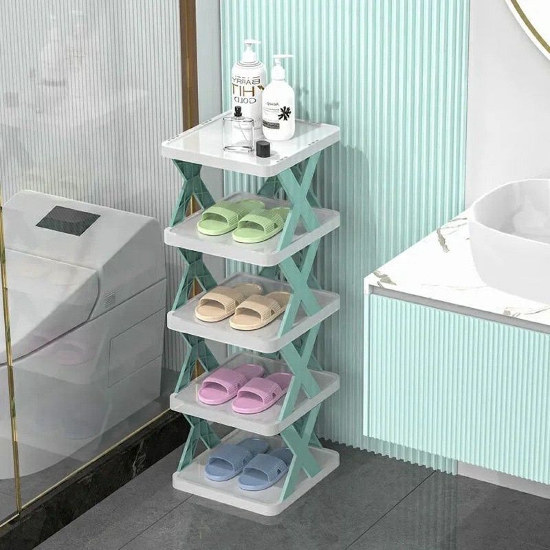 kệ để dép xếp tầng hình chữ x, kệ dép 5 tầng nhựa cao cấp mẫu mã đẹp