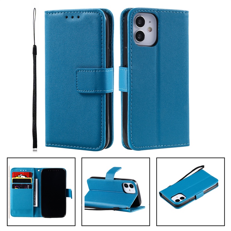 Dành Cho iphone 12 Mini Pro Max Ốp Lưng Cho iphone X Xs XR Max Da PU Lật Ví Di Động Vỏ Điện Thoại Có Thẻ Bỏ Túi