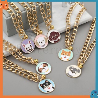 Thẻ Đeo Cổ Bằng Hợp Kim Mạ Vàng Hình Chuông Nhỏ Dễ Thương Không Phai Cho Thú Cưng