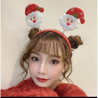 Cài tóc noel tuần lộc có đèn phụ kiện giáng sinh