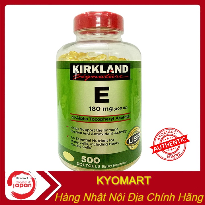 Kirkland Vitamin E 180mg 500 viên của Mỹ hàng chính hãng Shopee Việt Nam