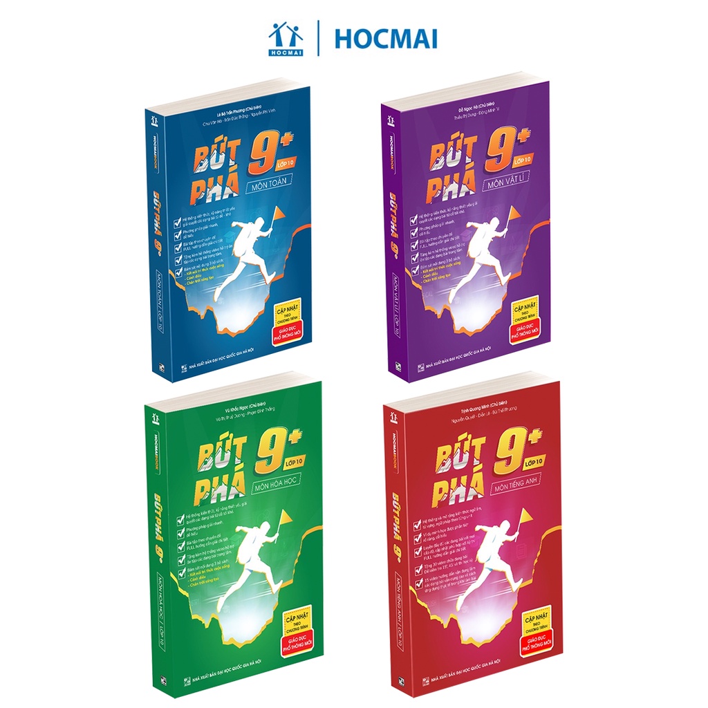 Ảnh Sách Bứt Phá 9+ Lớp 10 môn Toán, Lí, Hóa, Anh - 2k9 học giỏi Chương trình mới - HOCMAI 2