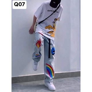 QUẦN BAGGY ỐNG RỘNG NAM NỮ -TAN-DÁNG SUÔNG PHONG CÁCH HÀN QUỐC -QJI-THỜI TRANG UNISEX