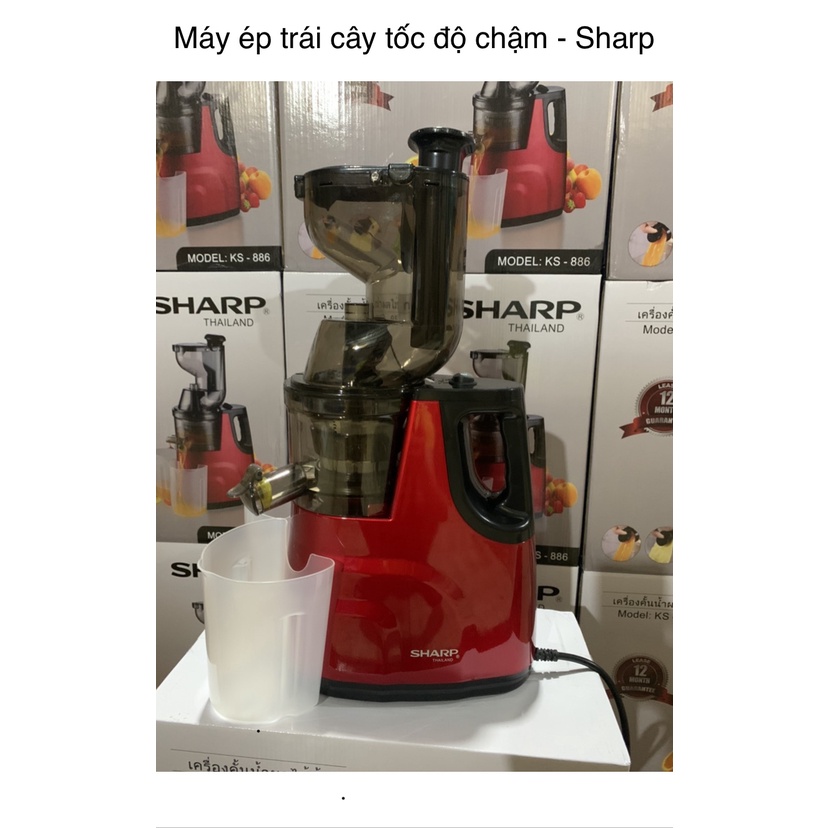 Giảm 70% Máy ép chậm trái cây Hoa Quả Xuất xứ Thái Lan Công Suất mạnh 260W, Gấp đôi máy ép thường, không lẫn bã