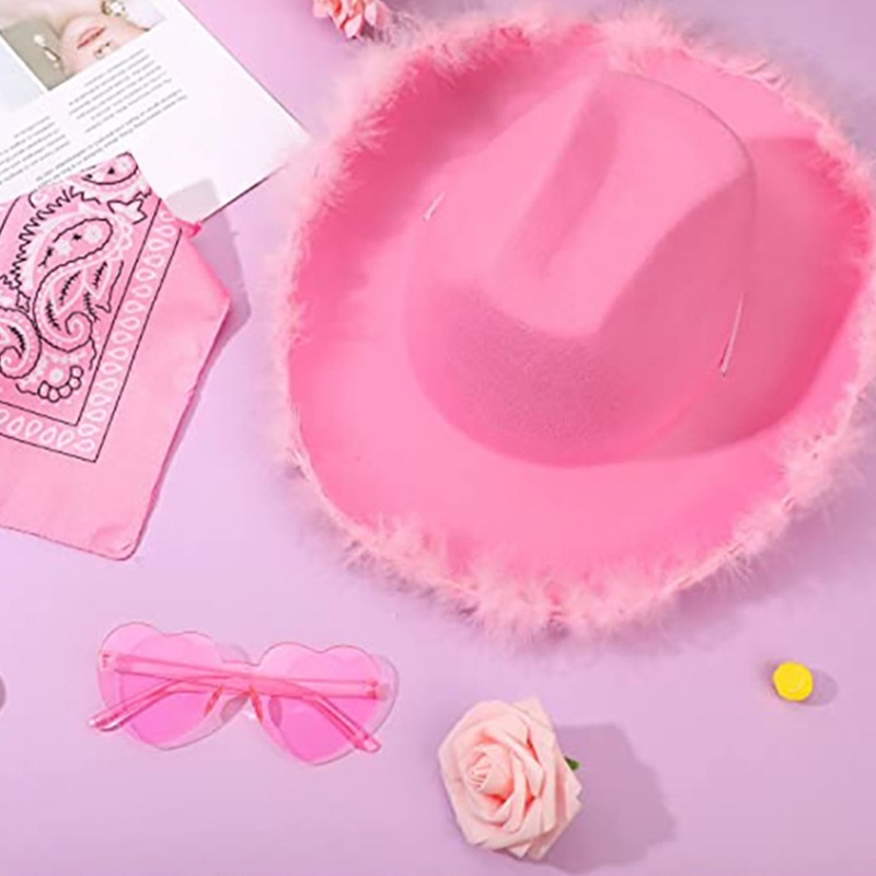 Bầu Trời Mũ Cao Bồi Kính Bandana Bộ Bachelorette Bandanas Cô Dâu Đảng Nón Bò Cô Dâu Mũ Nữ Trang Phục Dự Tiệc Cô Dâu