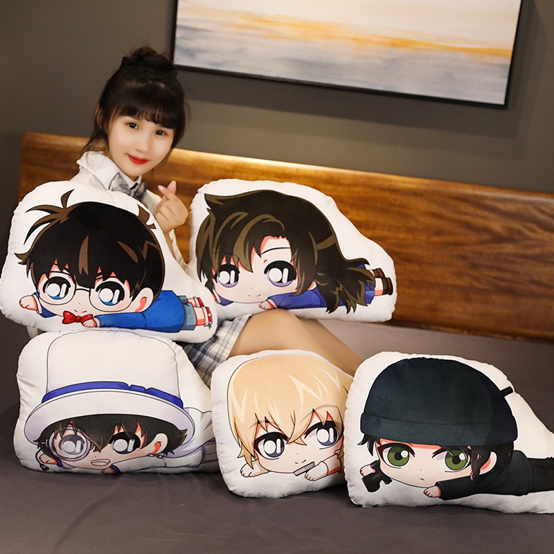 ST2 Thám Tử Lừng Danh Conan Gối Anime Móc Khóa Búp Bê Đệm Sang Trọng Đồ Chơi Rachel Moore Kaito Búp Bê Nhồi Bông Trang Trí Nhà Quà Tặng TS2