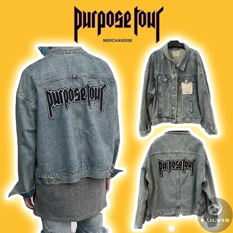 Fejde Highland frynser ⚡️[Mirror Quality] - Áo Bò Fear Of God x Purpose Tour 5TH Justin Biebe Denim  Jacket-,Áo khoác jeans FOG/ Áo Purpose Tour | Shopee Việt Nam