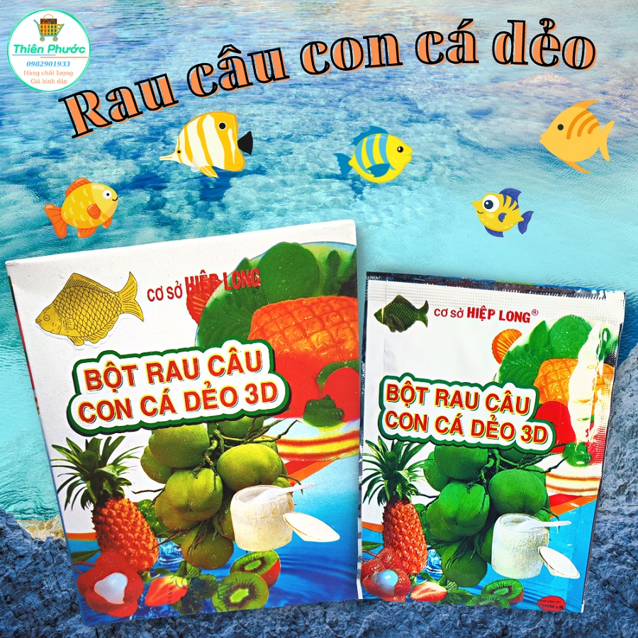 Rau câu con cá dẻo Hiệp Long chính hãng - 1 hộp 12 gói x 12g | Shopee ...