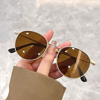 Mới Vintage Hàn Quốc Khung Tròn Kính Mát Nữ Nhiều Màu Hợp Thời Trang Nam Nữ Kính Mắt Hàng Đầu Cao Cấp Thương Hiệu Thiết Kế UV400 Sắc Thái