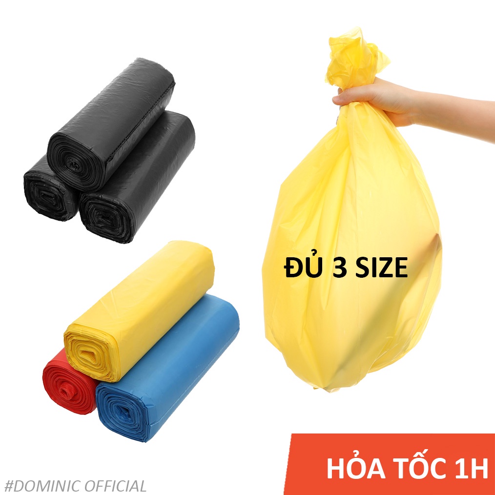 Túi Đựng Rác Tự Hủy Bịch 3 Cuộn 1KG Túi Bóng Bao Bịch Rác Cuộn Nilong ...