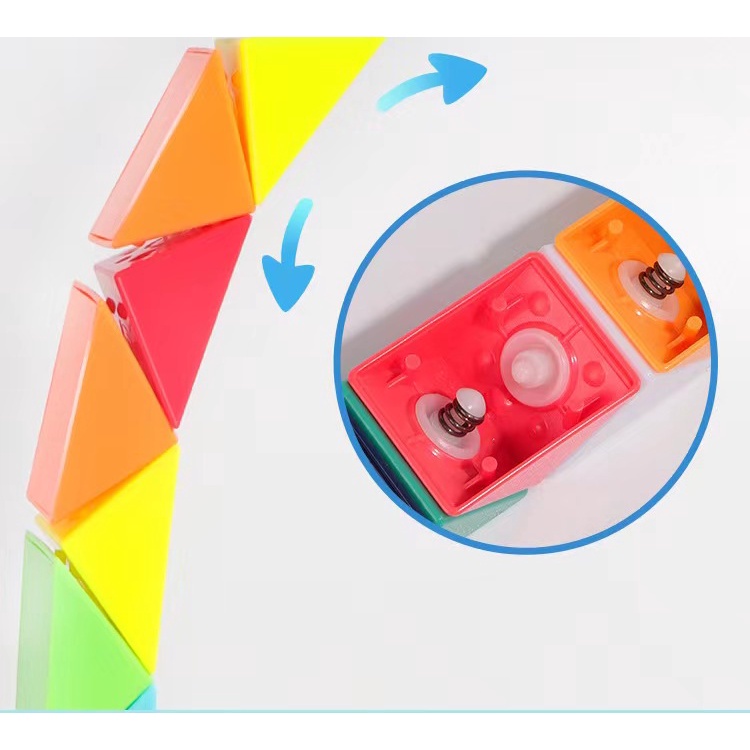 Đồ Chơi Khối Rubik 72 Màu Cầu Vồng Phát Triển Trí Não Cho Trẻ Em