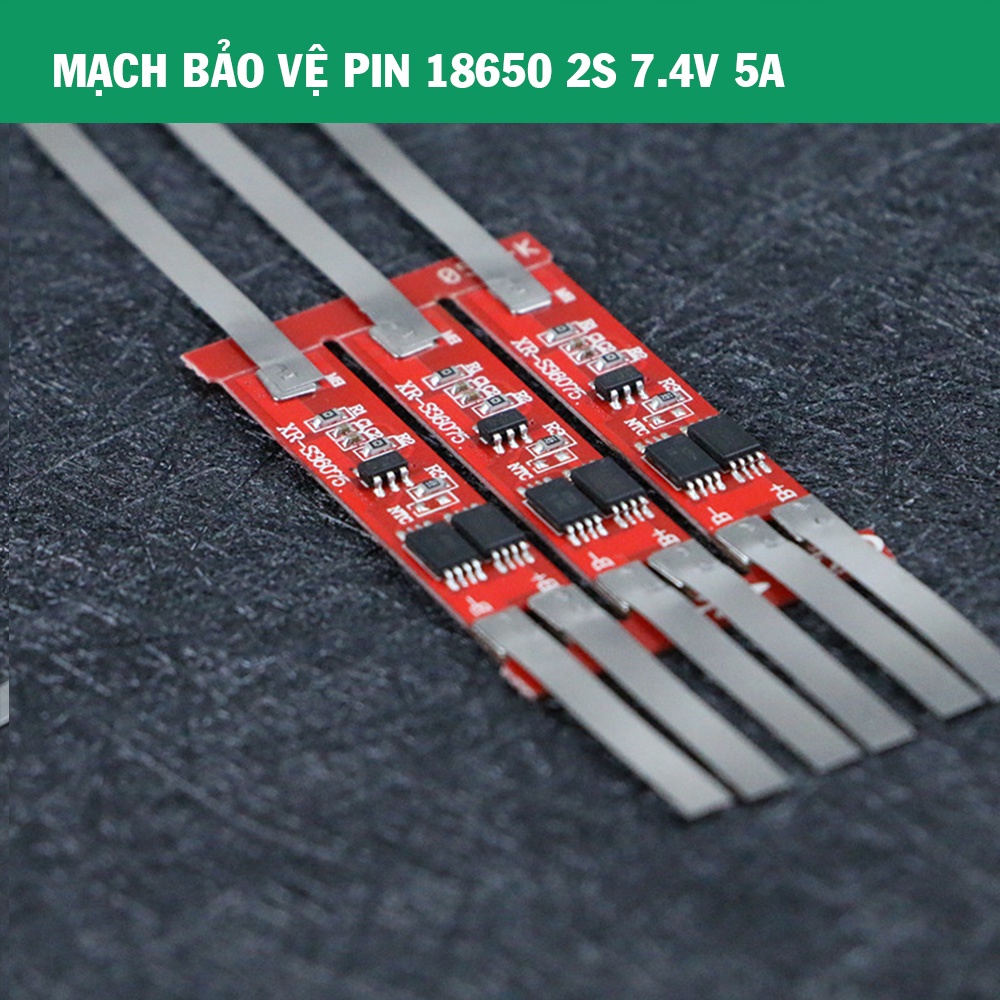 Mạch 2s Bảo Vệ Sạc Xả Pin Lithium 7.4v 8.4v 18650 2s 5a Li-Ion Lithium ...