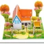 Đồ Chơi Lắp Ghép Nhà 3D Bằng Xốp , Đồ Chơi Tuổi Thơ Cực Thú Vị , Kích Thích Trí Tuệ, Thích Hợp Làm Quà Tặng Cho Bé