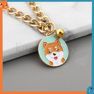 Thẻ Đeo Cổ Bằng Hợp Kim Mạ Vàng Hình Chuông Nhỏ Dễ Thương Không Phai Cho Thú Cưng