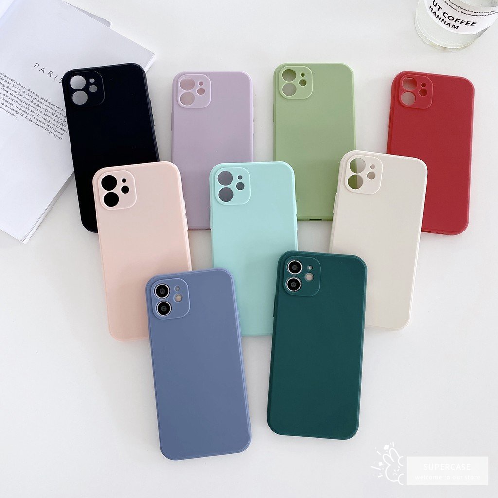 Ốp Điện Thoại Silicone Mềm Dáng Vuông Cho Samsung Galaxy M30S M21 S10 Note 10 Lite 2020 A91