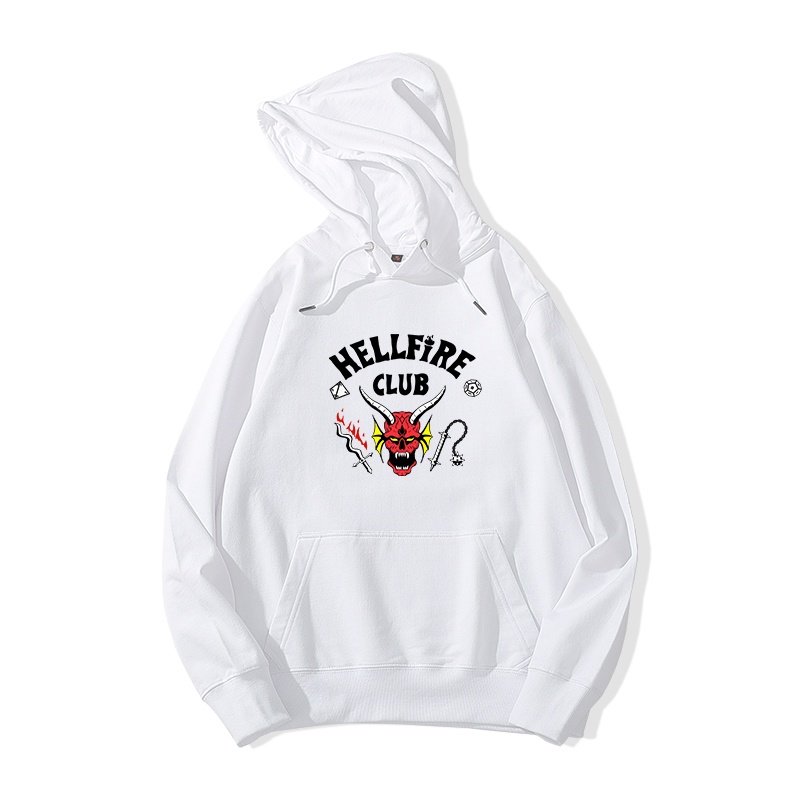 Áo Hoodie Nam HappyFamily Form Rộng In Chữ HELLFIRE CLUB Chất Nỉ Da Cá 100 Cao Cấp