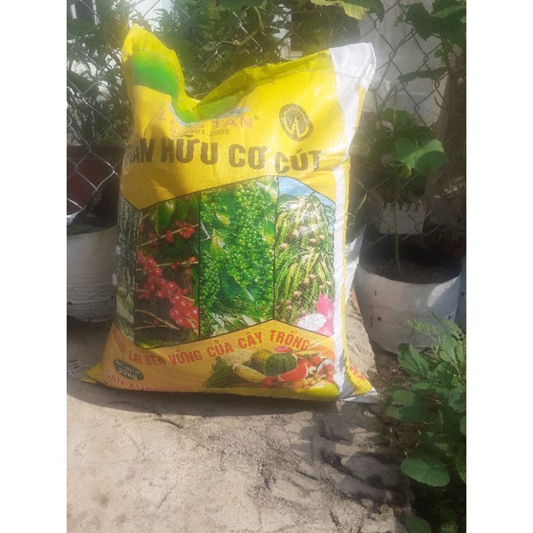 Bao 24-25kg Phân Hữu Cơ Cút Long Tân Cải Tạo Đất, Cung cấp Din.h dư.ỡng