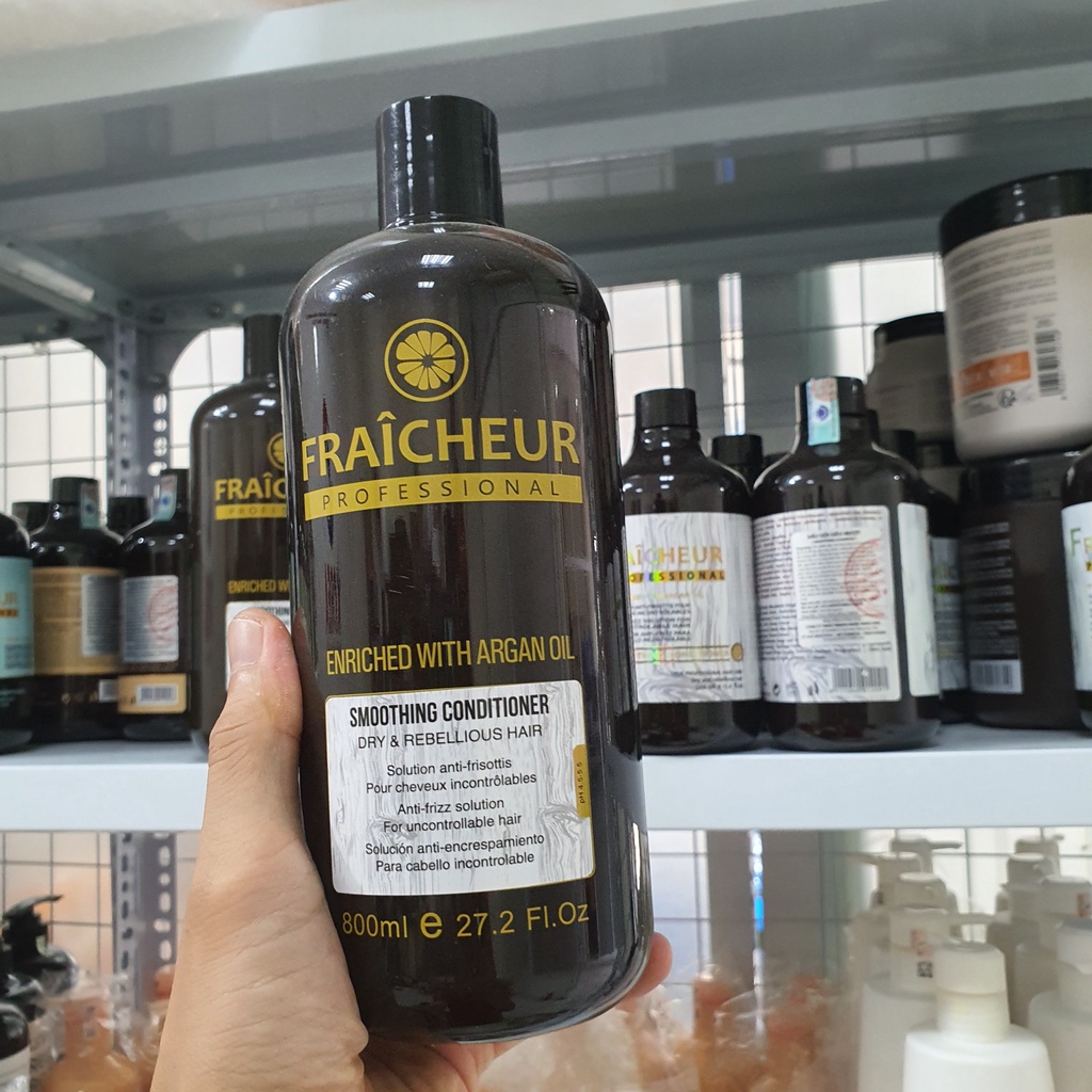 Dầu Gội Xả FRAICHEUR Smoothing 500ml - 800ml | Dưỡng Ẩm Tóc Khô Xơ, Mềm Mượt Bóng Khỏe Chuẩn Salon