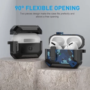 Vỏ bảo vệ Air AirPods Pro2 Vỏ bảo vệ Mecha Buckle Switch Carabiner AirPods1 / 2 / 3 Vỏ tai nghe in hình