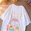 Áo thun nam tay lỡ HappyFamily tay ngắn Graphic Bear Chất vải cotton 100 cao cấp-2 màu Trắng/Đen
