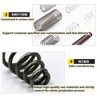 【 KZS 】 Lò xo áp suất d1.6mm đường kính ngoài 8 / 9 / 10 / 11 / 12mm chiều dài lò xo nén 20mm-150mm Thép không gỉ SUS304