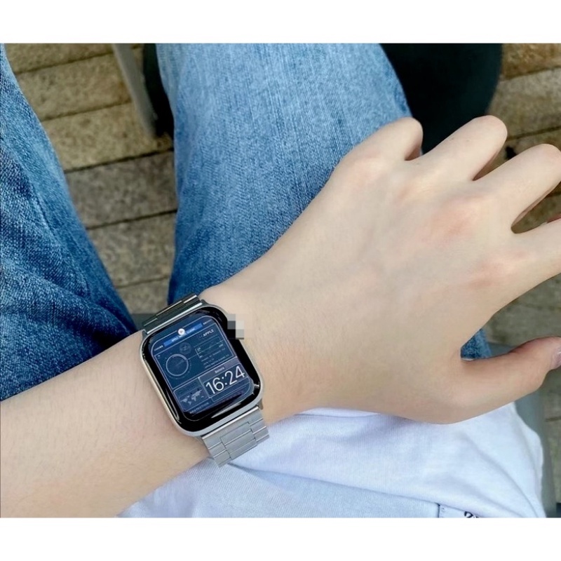 Dây đeo kim loại cho Apple watch 46MM Ultra 8 7 49mm 45mm 44mm 42mm 41mm thép không gỉ thông minh dây đeo cổ tay cho iwatch series 10 9 SE 6 5 4 3 SE 38mm 40mm