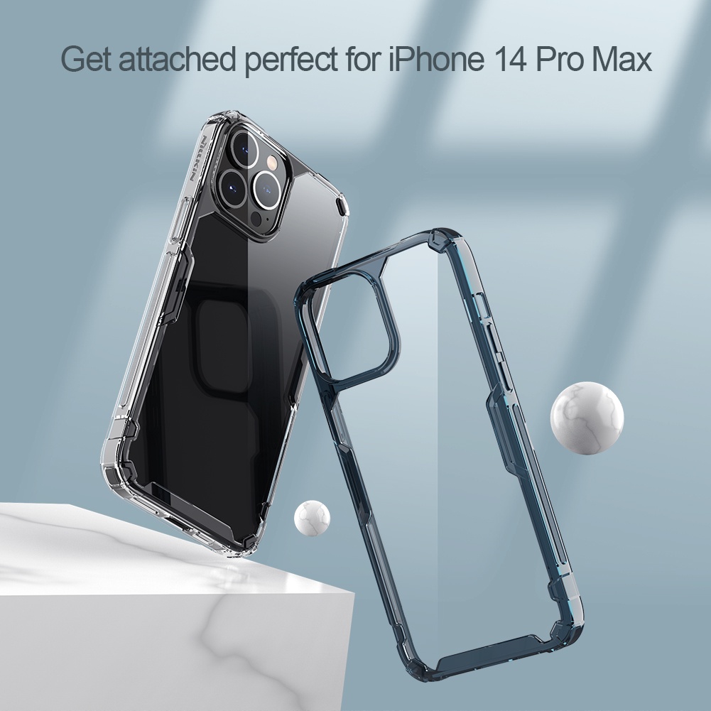 Ảnh Ốp Lưng Trong Suốt Nillkin Cho iPhone 16 Pro Max 15 Pro Max 14 Pro Max 13 Pro 16 Pro Nature Pro Ốp lưng Trong Suốt Túi Khí Chống Sốc Ốp Lưng 2