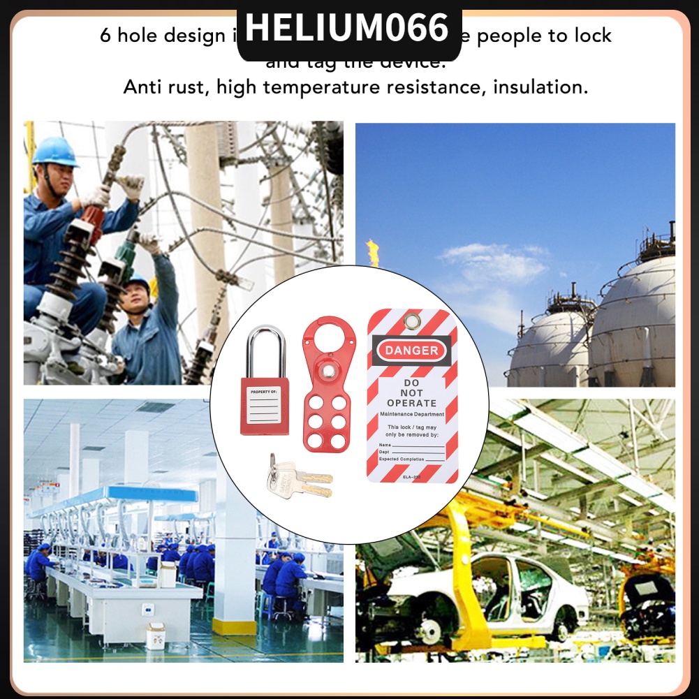 Lockout Tagout Kit với Khóa an toàn Hasp Padlock Loto Tag Key Tamper ...