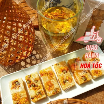 Trà Hoa Cúc Đường Phèn Mật Ong Hộp 12 Viên & Túi 1Kg (Trà Hoa Cúc Vàng/ Trà Viên)