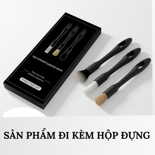 Bộ 3 Cọ Lông Mềm Vệ Sinh Chi Tiết Nội Thất Ngoại Thất Xe Ô Tô VERSION 2 CarZone