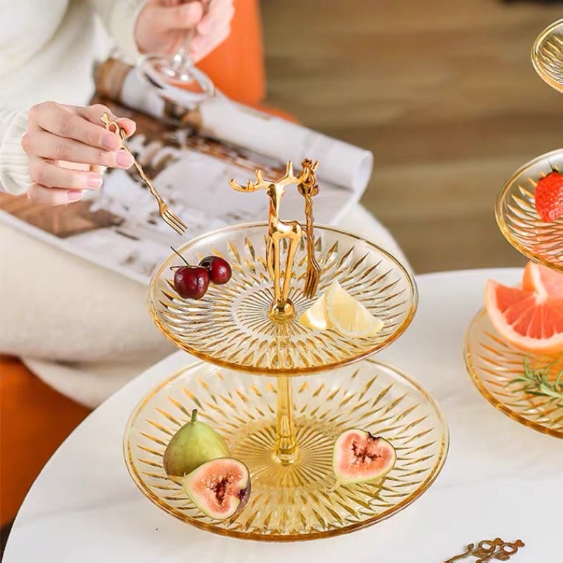 Khay đựng bánh trái nhiều tầng sang trọng