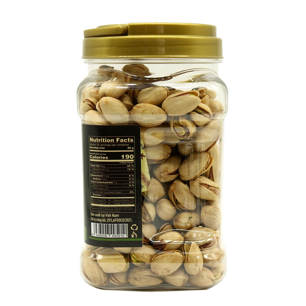 Hạt Dẻ Cười Sấy Không Muối LAFOOCO 350g Unsalted Pistachios