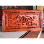 Tranh gỗ hương đồng quê rộng 155 cm . Tranh treo tường trang trí phong thuỷ gia đình, công ty , cửa hàng — ảnh 2