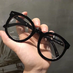 Gọng kính cận ngố tròn thời trang nữ cá tính phong cách Ulzzang chuẩn UV400 chống bức xạ và ánh sáng xanh 041