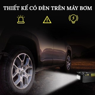 Bơm Lốp Ô Tô Điện Tử Tự Ngắt SUITU ST-5002 Có Đèn Chiếu Cực Sáng, Kèm Hộp Dụng Cụ Vá Đa Năng CarZone