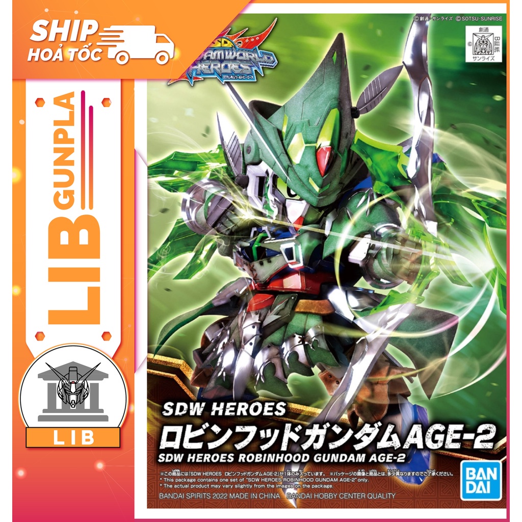 Mô hình lắp ráp SD WH World Heroes Robinhood / Robin Hood Gundam Age 2 ...