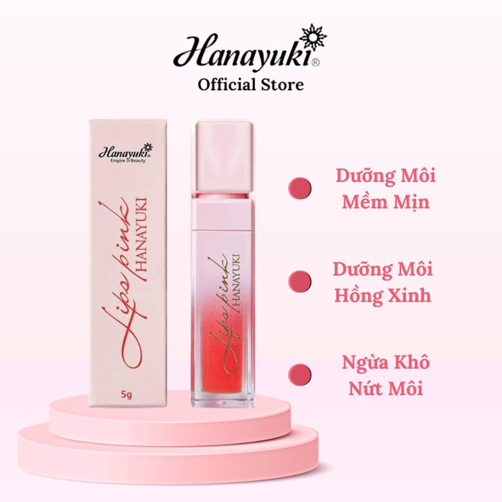 Ảnh Son Dưỡng Hồng Môi Lips Pink Hanayuki Mờ Thâm Căng Mọng Hanayuki Chính Hãng 1