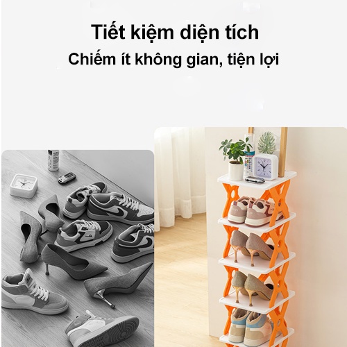 kệ để dép xếp tầng hình chữ x, kệ dép 5 tầng nhựa cao cấp mẫu mã đẹp