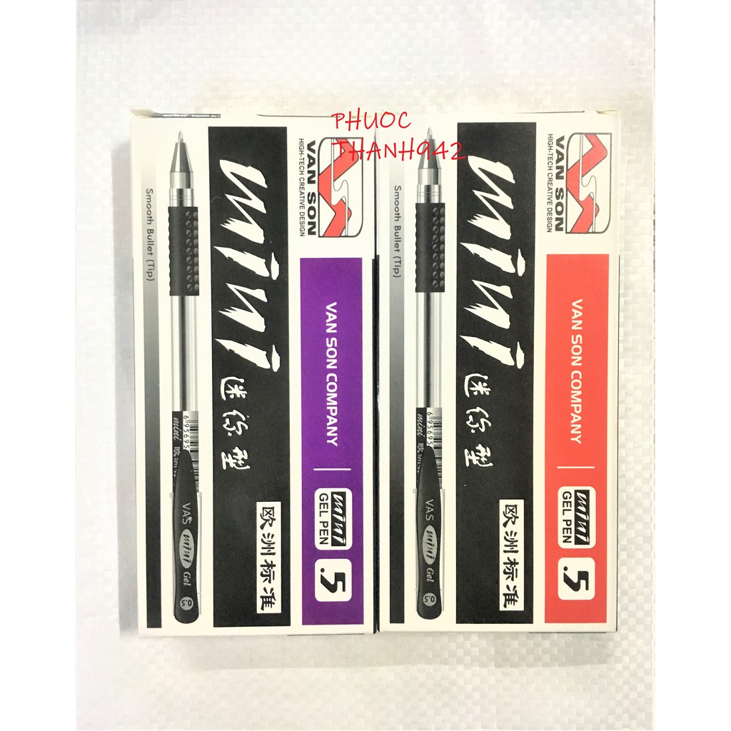 ( Hộp 12 cây ) VIẾT GEL MINI - Mẫu VANSON | Shopee Việt Nam