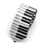 FUJIOU Bàn Phím Piano Cà Vạt Polyester Cổ Điển Cho Nam Váy Lạ Mắt Skinny Tie