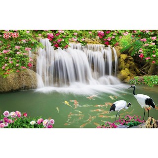 Tranh dán phòng khách, phòng ngủ, phòng ăn chủ đề thiên nhiên tươi xanh, đồng cỏ xanh mát