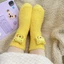 YB1 Winnie the Pooh Lotso gấu dâu Sullivan Mike Coral Fleece Ấm Tất Cặp Đôi Người Bạn Thân Nhất Chống Gió Thời Trang B