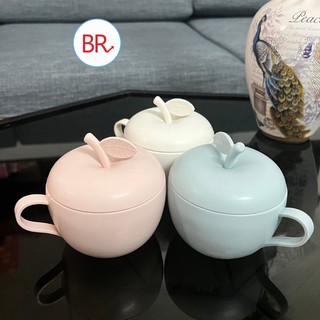 Cốc quả táo có nắp Việt Nhật 6018, Ca táo có nắp đựng đồ mứt tết,ăn vặt...tiện lợi dễ thương { H }