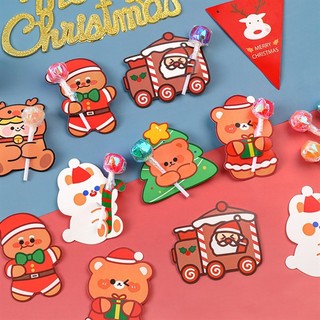 3 Thiệp Noel Giáng Sinh Sáng Tạo Thiết Kế Kèm Quà Tặng - Thỏ Hồng VPP