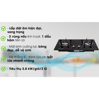 Bếp ga âm Sunhouse SHB5546MT-Chính Hãng 100% trưng bày mới,đánh lửa IC nhạy bén, giúp bật lửa nhanh