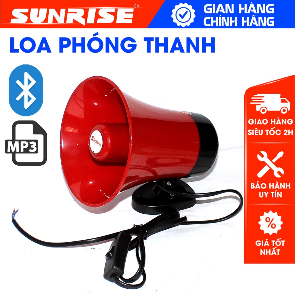 Loa rao hàng phóng thanh công suất lớn 50W chính hãng Sunrise SH-196L ...