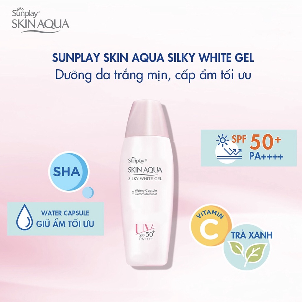 Ảnh Kem Chống Nắng Sunplay Skin Aqua Dưỡng Trắng Mịn, Ngừa Mụn, Dưỡng Ẩm Cho Mọi Loại Da SPF 50+ PA+++++ 4