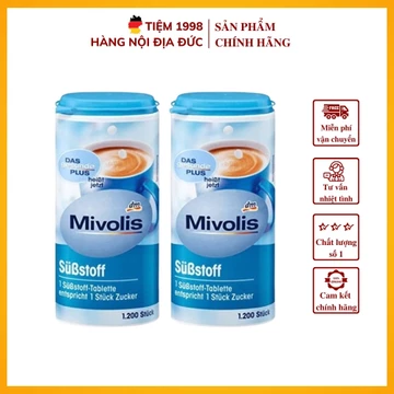 Đường Ăn Kiêng Tiệm 1998 - Đường Ăn Kiêng Mivolis Hộp 1200 Viên Hỗ Trợ Giảm Cân Cho Người Tiểu Đường Hàng Đức Chính Hãng