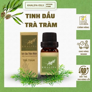 Tinh Dầu Trà Tràm Khalifa 50ml Tốt Cho Da Giảm Stress Khử Mùi Chống Say Xe Hàng Chính Hãng