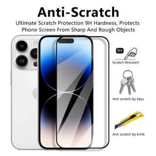 Kính cường lực phủ toàn bộ 10D Tương thích với iPhone 17ProMax 17Air 16 15 14 13 12 11 XsMax XR IX Kính toàn màn hình